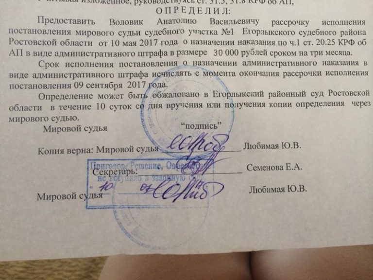 Заявление об отсрочке уплаты штрафа по административному делу образец